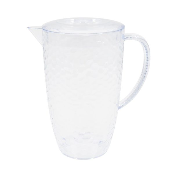 Nutmeg Home Textured Clear Jug With Lid