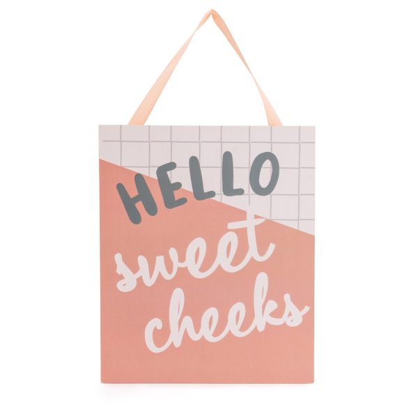 Wooden Plaque Sweet Cheeks