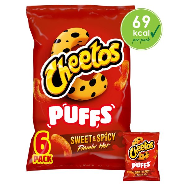 Cheetos Puffs Sweet & Spicy Multipack Snacks Crisps