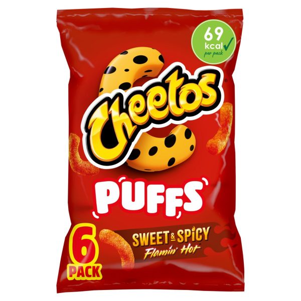 Cheetos Puffs Sweet & Spicy Multipack Snacks Crisps