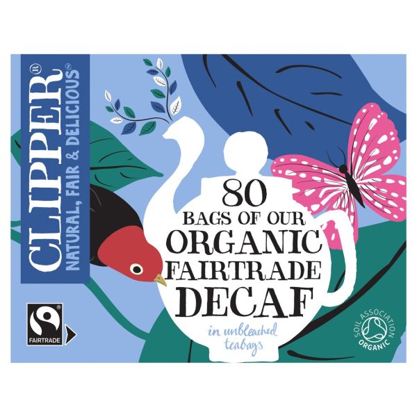 Clipper Organic Fairtrade Decaf Everyday 80 Tea Bags