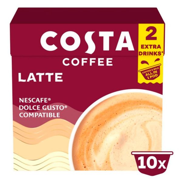 Costa Nescafe Dolce Gusto Compatible One Pod Latte