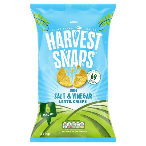 Harvest Snaps Lentil Crisps Salt & Vinegar