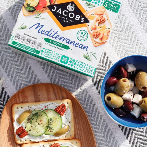 Jacob's Mediterranean Rosemary Crackers Pack Of 5 Multipack