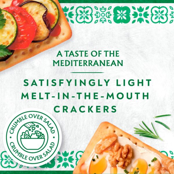 Jacob's Mediterranean Rosemary Crackers Pack Of 5 Multipack