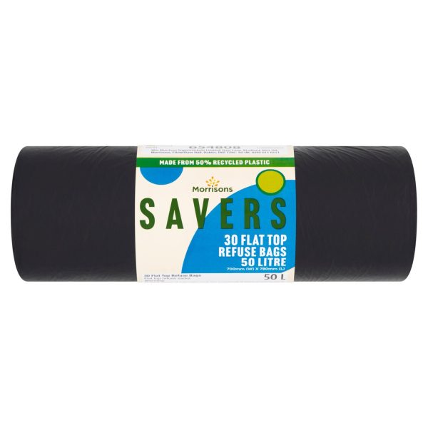 Savers 50L Refuse Sacks