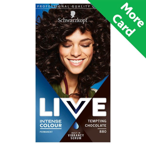 Schwarzkopf LIVE Intense Colour Permanent Brown Hair Dye Tempting Chocolate