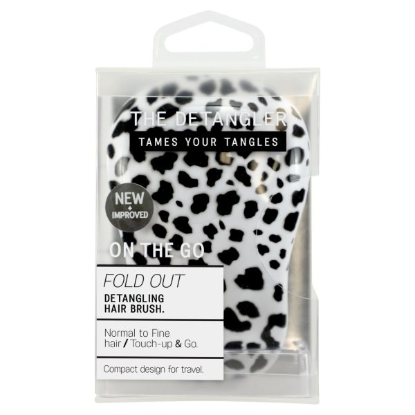 The Detangler On The Go Leopard Print Detangler Hair Brush