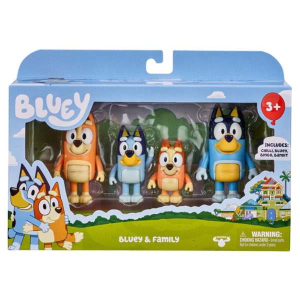 Bluey & Family 4 Figure Pack