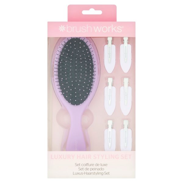 Brushworks Luxury Purple Hair Styling Set