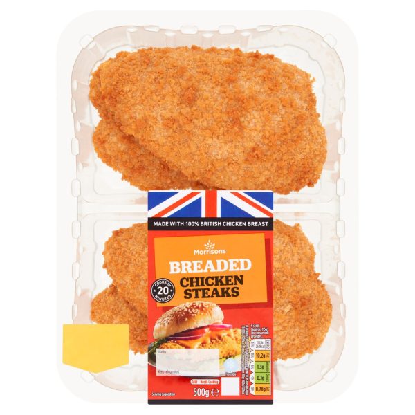 4 Breaded Chicken Steaks