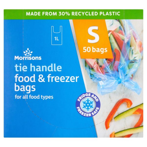 Tie Handle Food And Freezer Bags Small