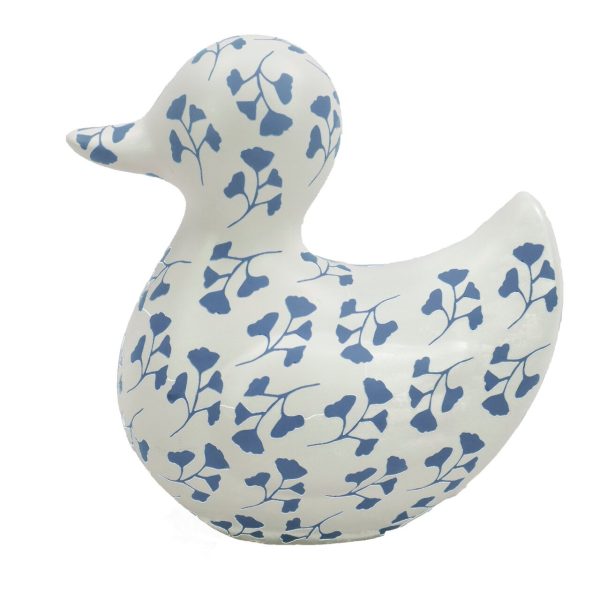 Nutmeg Home Leaf Print Duck Ornament