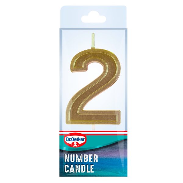 Dr. Oetker Number 2 Candle