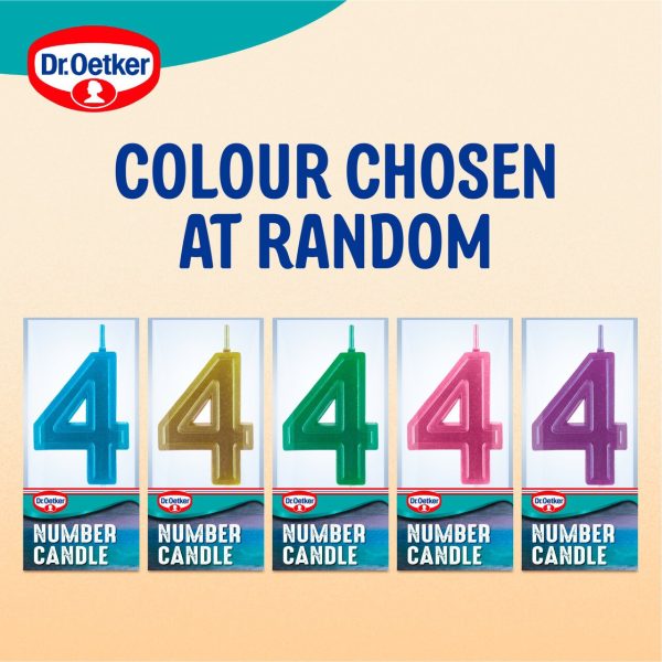 Dr. Oetker Number 4 Candle