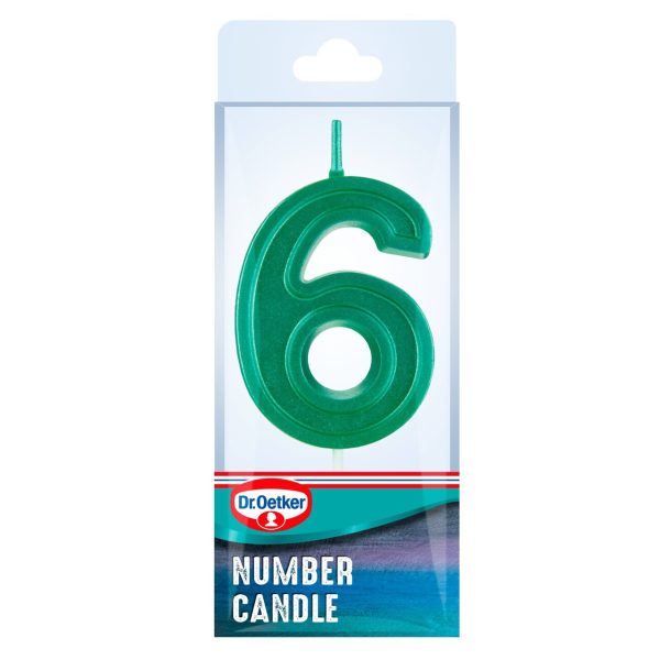 Dr. Oetker Number 6 Candle