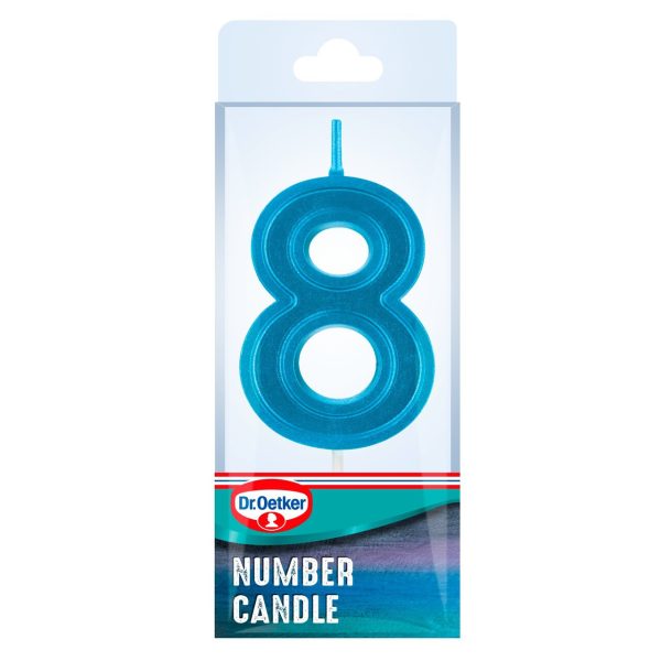 Dr. Oetker Number 8 Candle