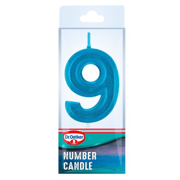 Dr. Oetker Number 9 Candle