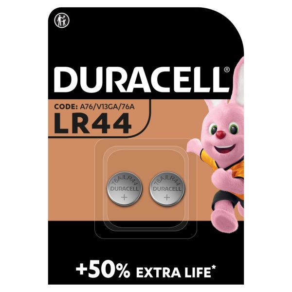 Duracell Alkaline Button LR44 Batteries 1.5V (76A / A76 / V13GA)