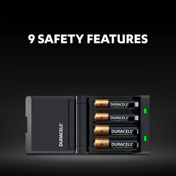 Duracell Battery Charger Charges In 45 Min With 2 AA And 2 AAA Batteries