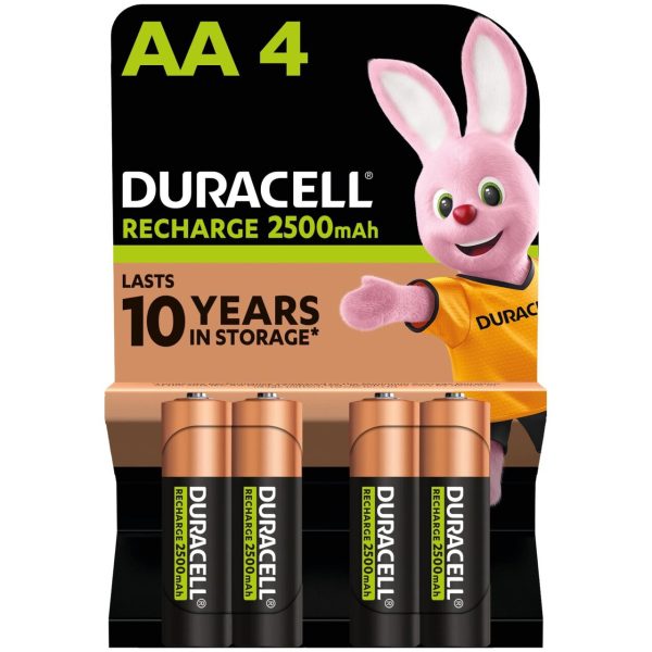 Duracell Rechargeable AA 2500mAh Batteries
(