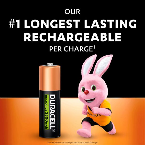 Duracell Rechargeable AA 2500mAh Batteries
(