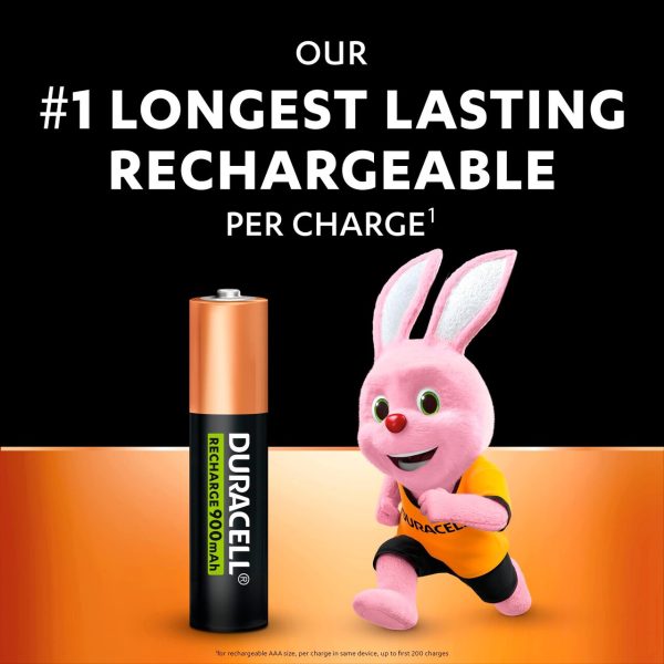 Duracell Rechargeable AAA 900mAh Batteries