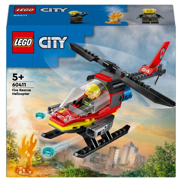 Lego City Fire Rescue Helicopter 60411