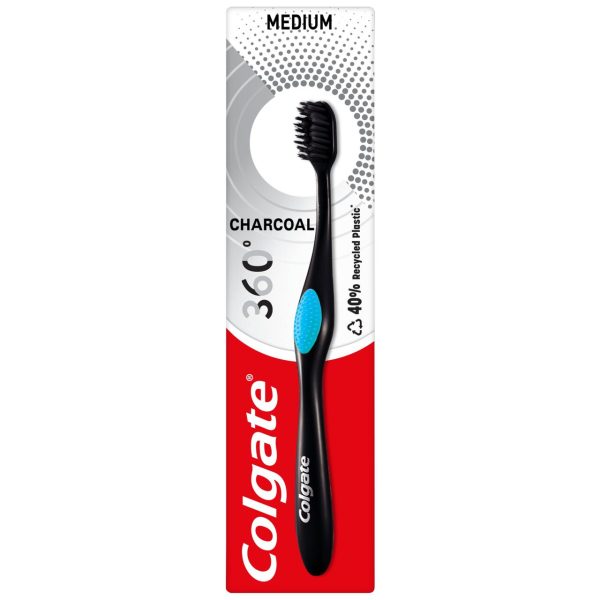 Colgate 360 Deep Clean Black Medium Toothbrush