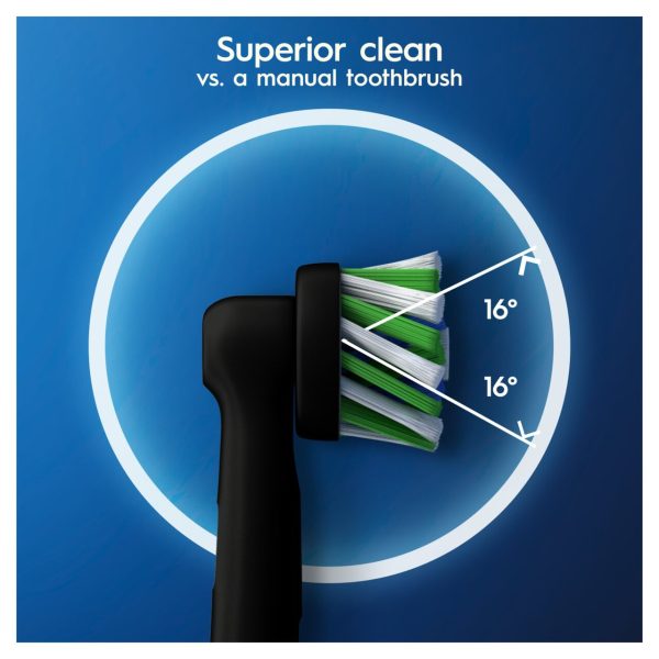 Oral-B Cross Action Black Electric Toothbrush Heads