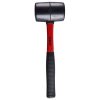 16oz (450g) Black rubber mallet with fibreglass shaft