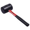 32oz (900g) Black rubber mallet with fibreglass shaft