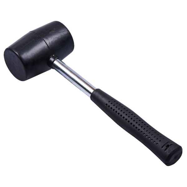 16oz (450g) Rubber mallet with steel shaft