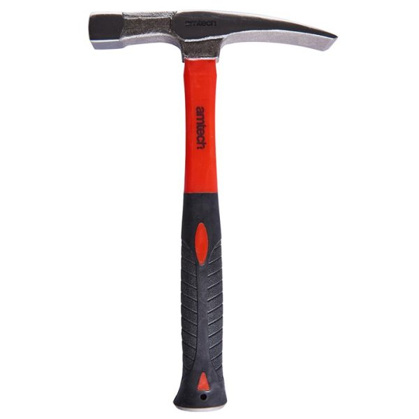 Brick hammer with fibreglass handle