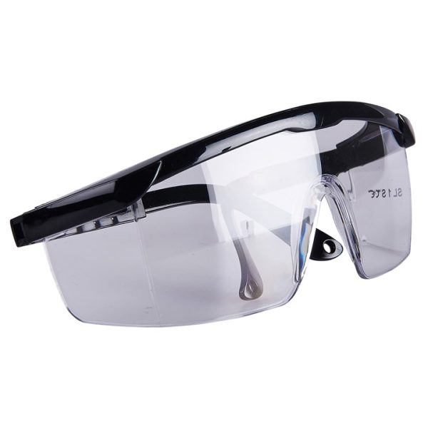 Safety glasses with clear lenses