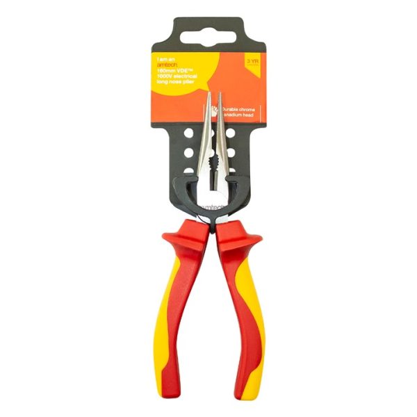 160mm VDE long nose plier