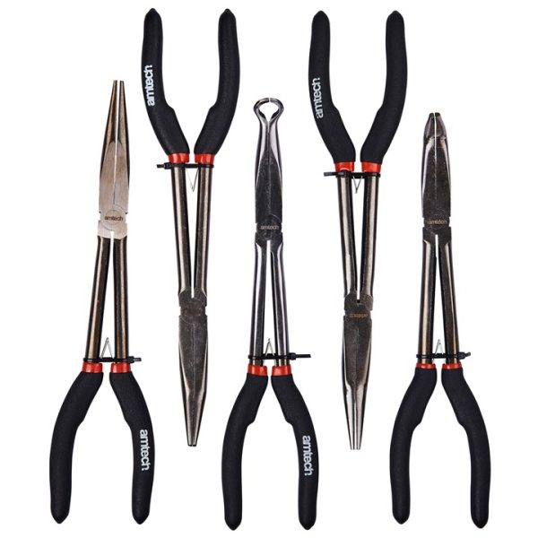 5 Piece 280mm ( 11") Long reach plier set