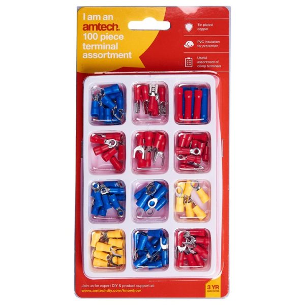 100 Piece assorted terminals