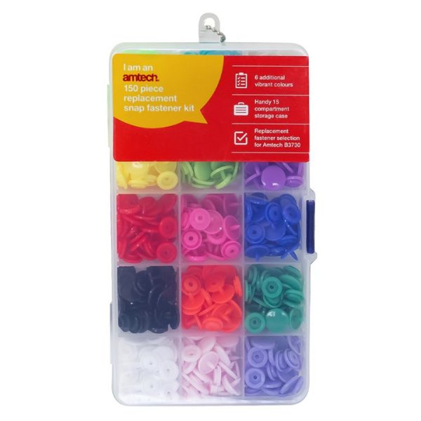 150 Piece replacement snap fastener kit