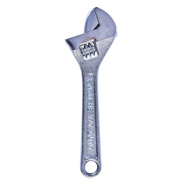 150mm (6") Adjustable wrench with 20mm (0.8") jaw opening