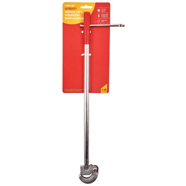 400mm (16in) Adjustable basin wrench