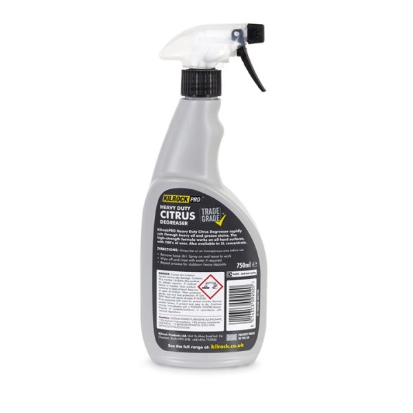 Kilrock Heavy Duty Citrus Degreaser Spray 750ml