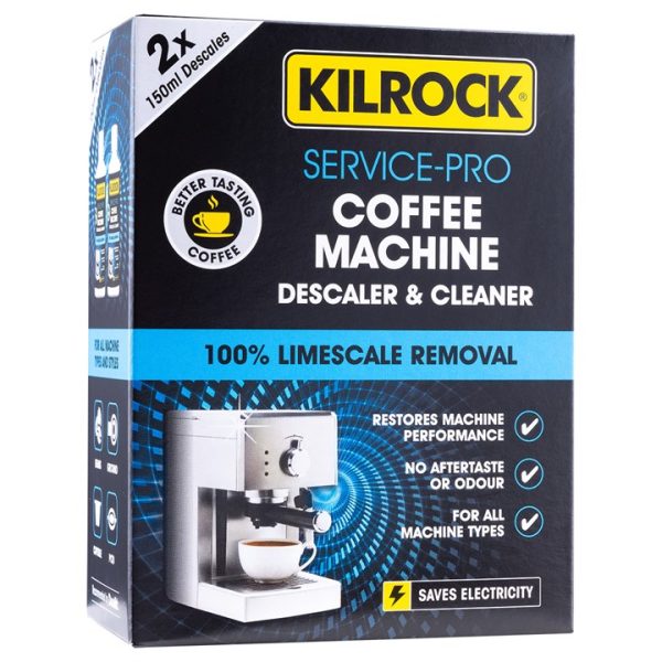 Kilrock Service-PRO Coffee Machine Descaler & Cleaner 2x150ml