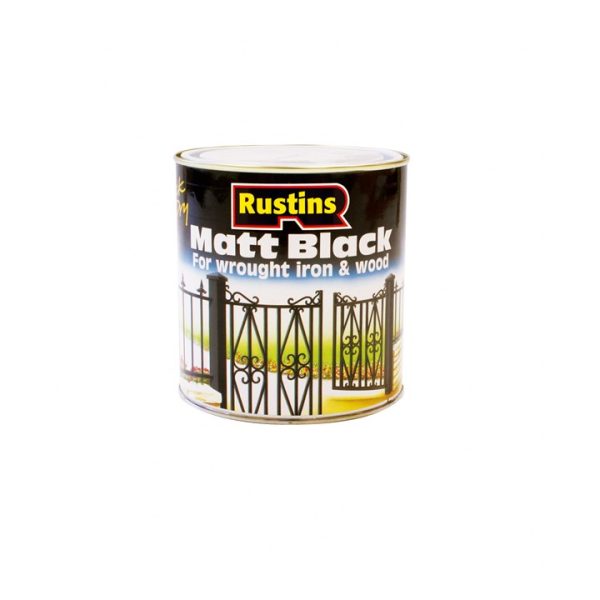 Rustins Black Matt 500Ml (Blam500)