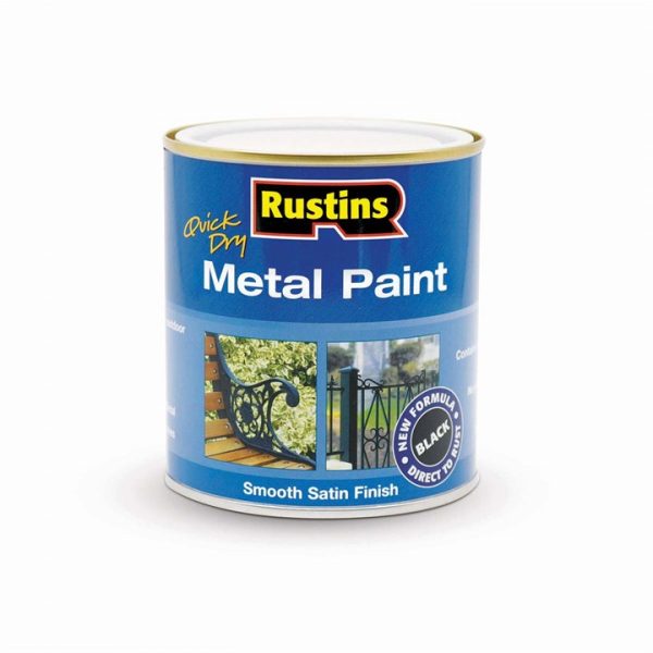 Rustins Metal Paint Black 500Ml (Mpbk500)