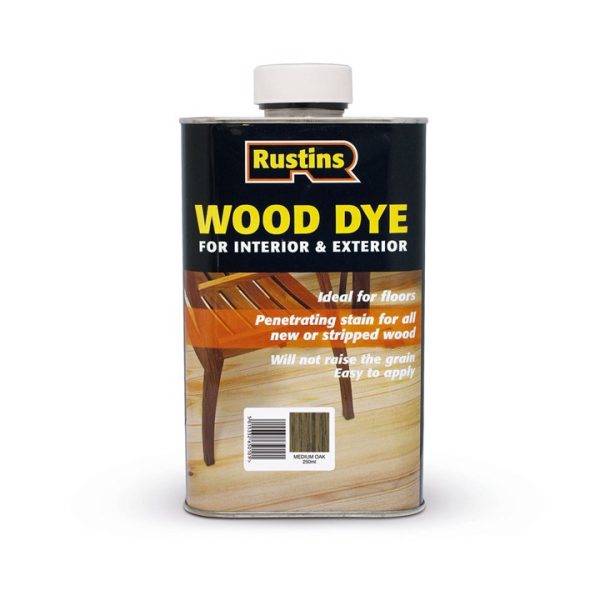 Rustins Wood Dye Medium Oak 250Ml (Wdmo250)