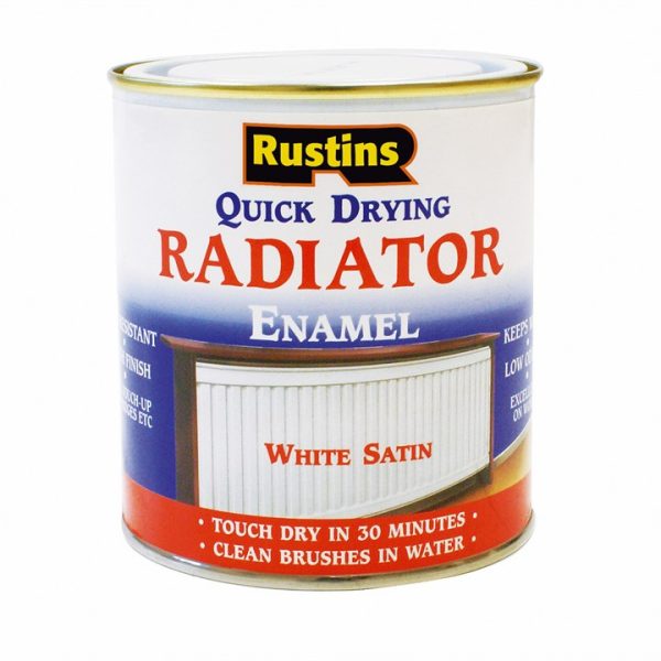 Rustins Quick Dry Radiator Paint Satin 500Ml (Rads500)