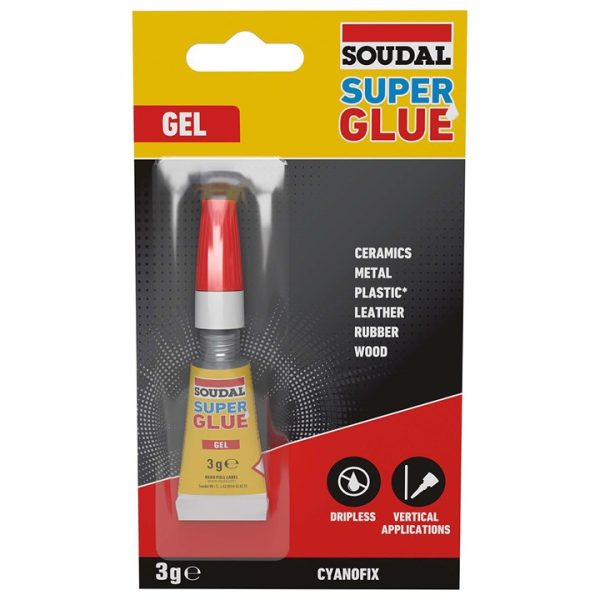 Soudal superglue gel - CLEAR (3g)