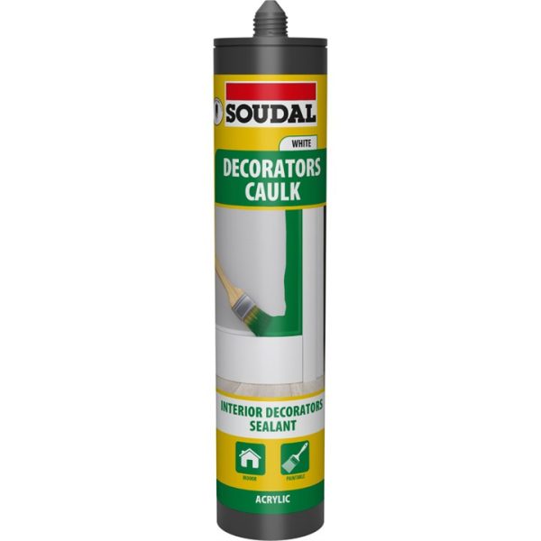 Soudal Decorators Caulk Extra - WHITE (290ml)