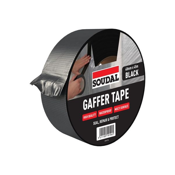 Soudal gaffer tape - BLACK (48mm x 45m)